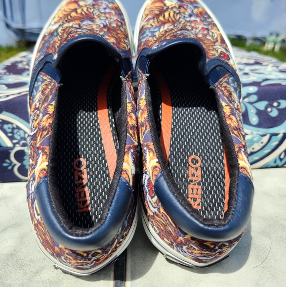 KENZO Paris Flying Tiger Print Slip Ons Sz 37 - Picture 5 of 9